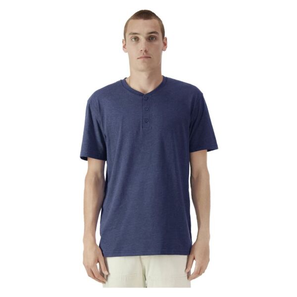 Mens CVC Henley Tee shirt Thumbnail