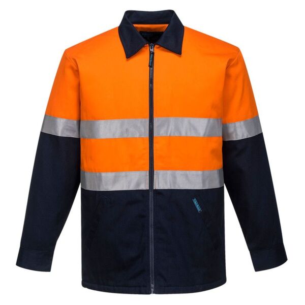 Hi Vis Contrast Insulated Work Jacket Thumbnail